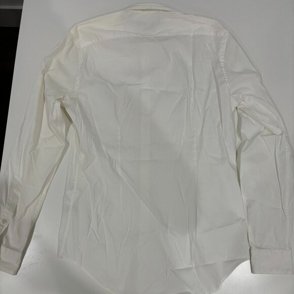 Zara Men's White Dress Shirt | Size Medium | Skinny Fit - Picture 2 of 2